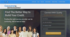 Desktop Screenshot of consumerservicesdirect.com